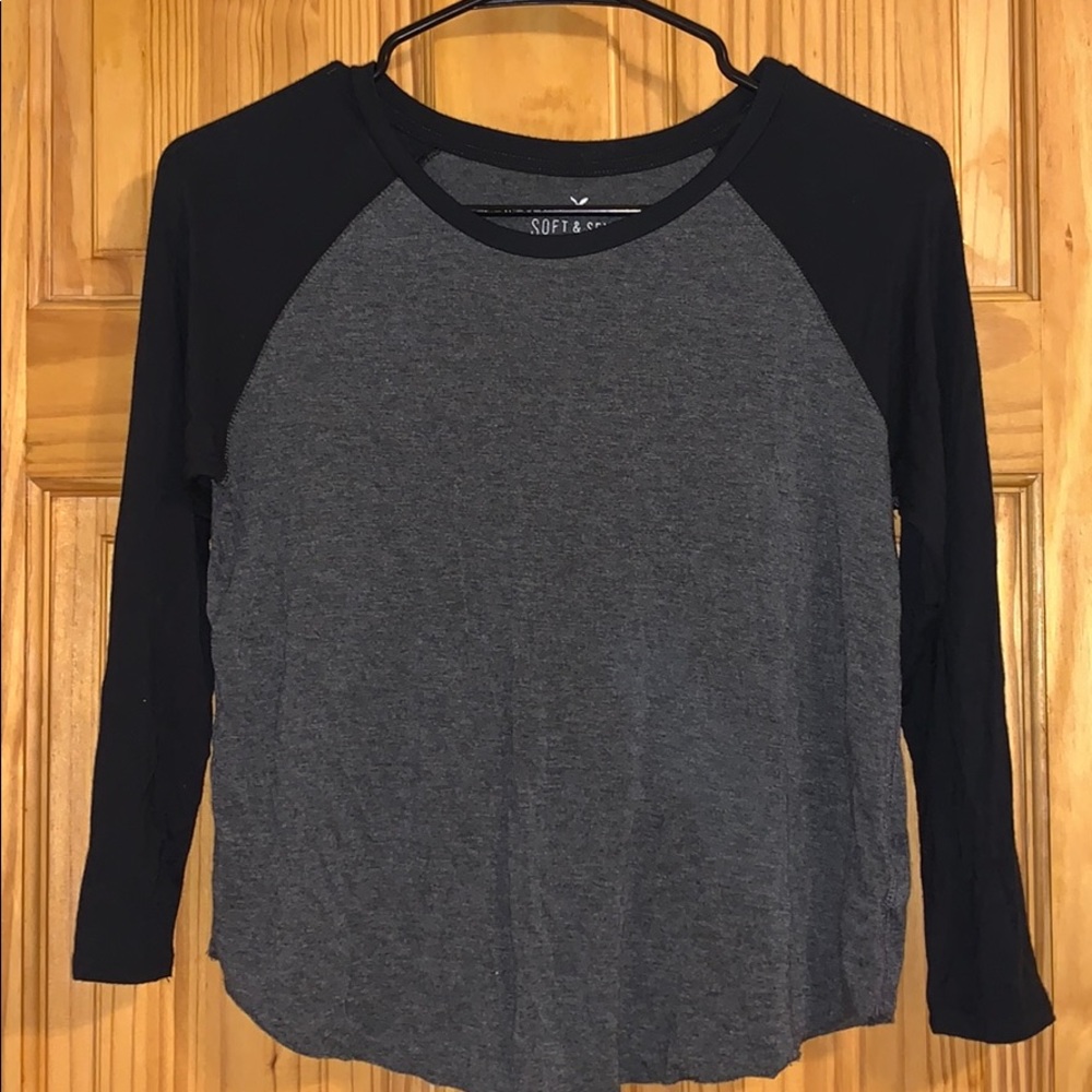 American eagle super soft baseball tee